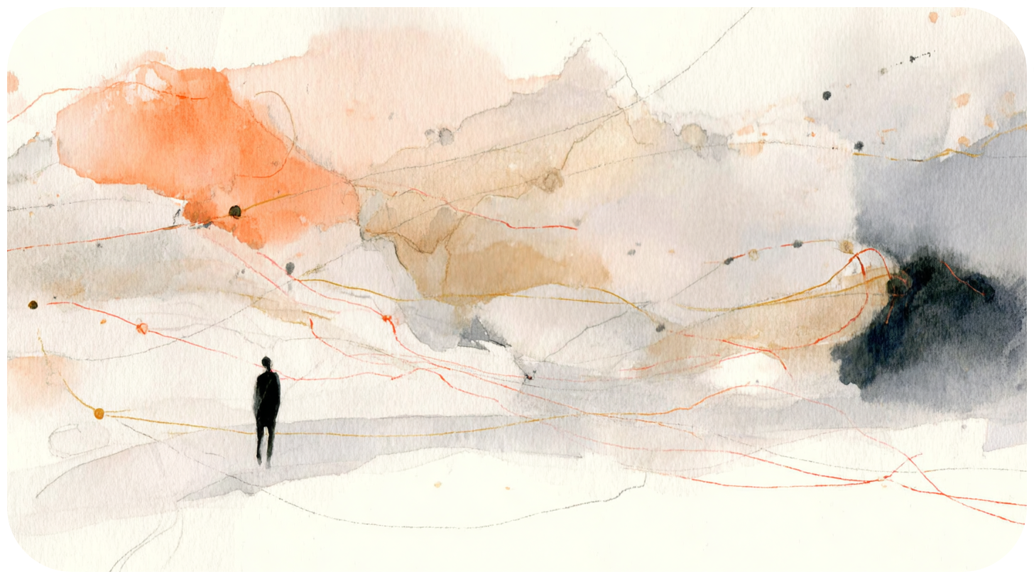 homme seul art fond abstrait